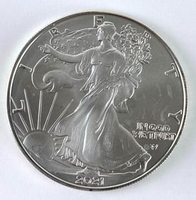 2021 US Mint American Silver Eagle 1 oz .999 Fine Silver Coin