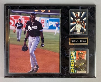 Michael Jordan Minor Lead Baseball Plaque