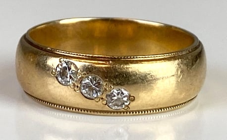 14K Yellow Gold Diamond Ring