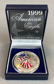 1999 1 Oz Colorized American Eagle Silver Dollar