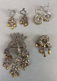 Group of Sterling Silver Earrings