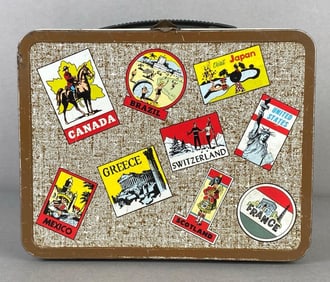 Ohio Art World Stamp Metal Lunchbox