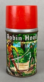 1956 Aladdin Robin Hood No. 1 Half Pint Thermos