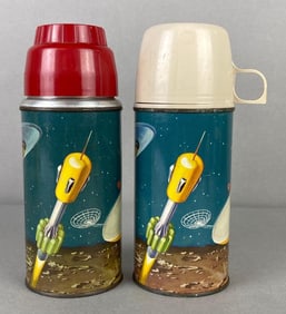 Group of 2 Thermos Holtemp Space Themed Thermoses