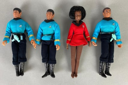 Group of 1970s Mego Oroginal Star Trek Action Figures
