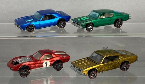 Group of 4 Hot Wheels Redline Die-Cast Vehicles