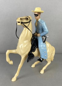 Hartland Molded Lone Ranger and Silver Figures