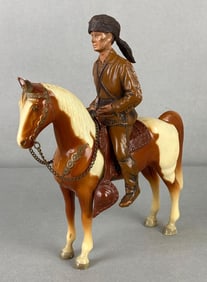 Heartland Style Molded Davy Crockett and Horse Figure