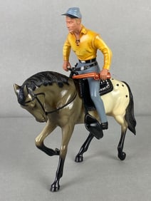 Hartland Molded Johnny Yuma The Rebel and Horse Figures