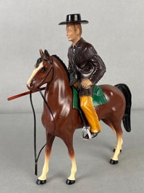 Hartland Molded Jim Bowie and Horse Figures