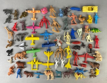 Group of Assorted Plastic and Rubber Toys