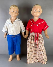 Group of 2 Buster Brown Childrens Clothing Mannequins