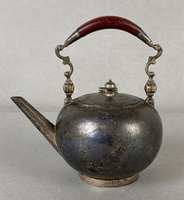 Sterling Silver English Georgian Style Miniature Teapot