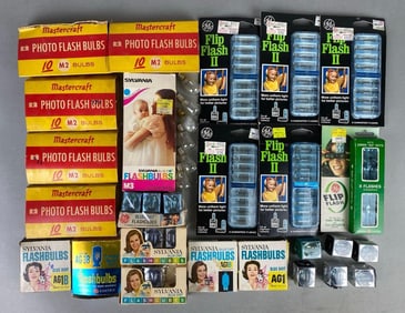 Group of Photo Flash Bulbs and More
