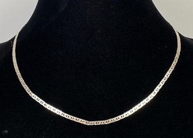 Italian Sterling Silver Mariner Chain Link Necklace