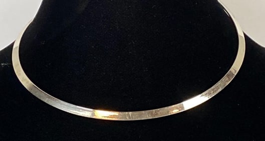 Sterling Silver Collar Necklace