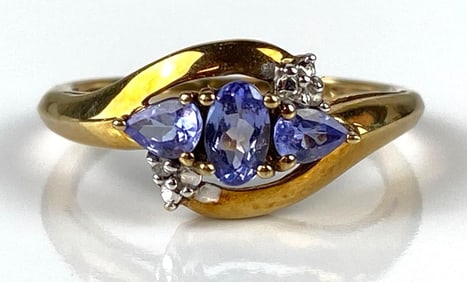10K Gold Tanzanite Ring