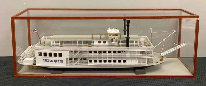 Large Creole Queen Three Deck Steamboat Model