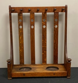 Arts and Craft White Oak Umbrella Stand
