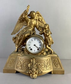 Antique Seth Thomas Figural Guardian Angel Mantel Clock