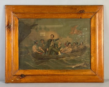 Admiral Perry At The Battle of Lake Erie Print