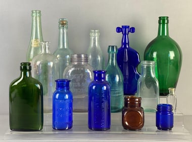 Group of Vintage Glass Bottles