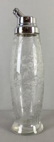 Cambridge Etched Elaine Crystal Cocktail Shaker