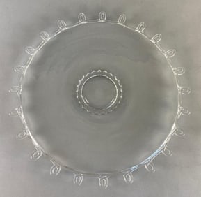 Heisey Lariat Crystal Punch Bowl Plate