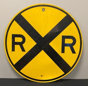 Metal Railroad Crossing Sign