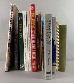 Group of 10 Locomotive Books and More