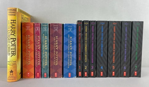 Group of 13 Harry Potter Books by J.K. Rowlings