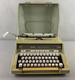 Hermes 3000 Typewriter and Travel Case