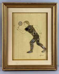 Signed Mixed Media Watch Parts Art