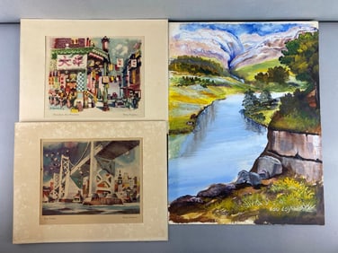 Group of 3 Scenic Prints