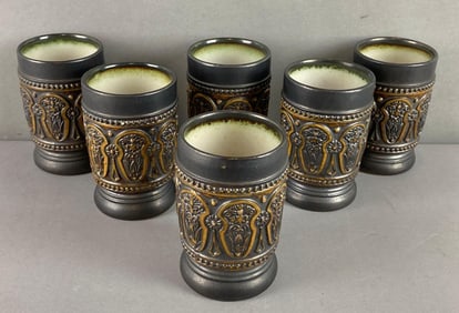 Group of 6 Gerz W Germany Ceramic Cups