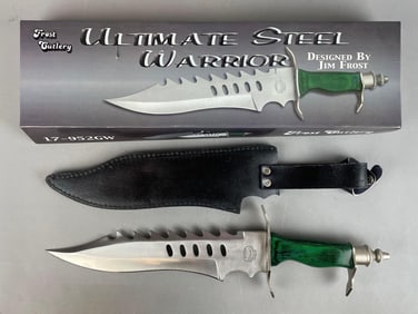 Frost Cutlery Ultimate Steel Warrior Knife with Sheath