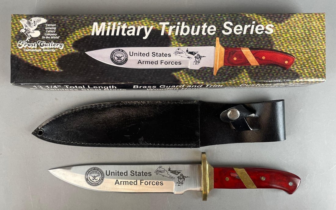 Frost Cutlery United States Armed Forces Knife with Sheath (1 of 3)