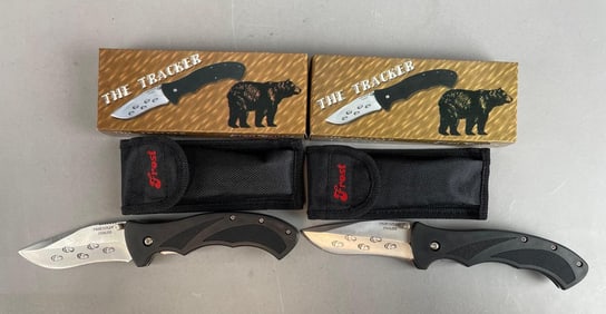 Group of 2 Frost Cutlery The Tracker Folding Knives