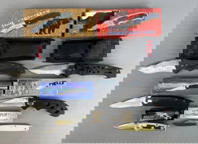 Group of Frost Cutlery Folding Knives