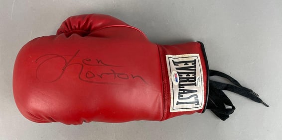 Ken Norton Signed Everlast Boxing Glove with PSA COA