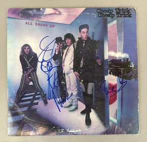 Signed Cheap Trick All Shook Up Vinyl Record