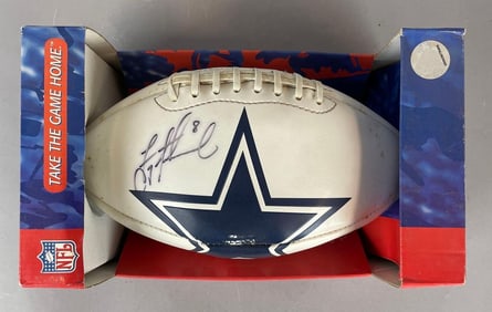 Troy Aikman Signed Dallas Cowboys Football