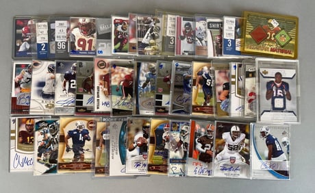 Group of Autograph Football Cards and More