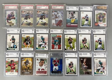Group of Graded Football Cards