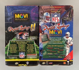 Group of 2 Movi MotionVision NFL Digital Replays Disc Sets