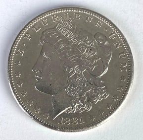 1881 US Morgan Silver Dollar
