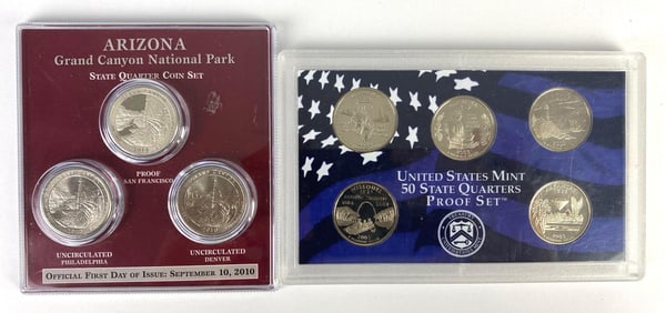 Group of 2 US Mint State Quarter Sets