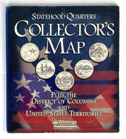 Statehood Quarters Collectors Map Complete Set