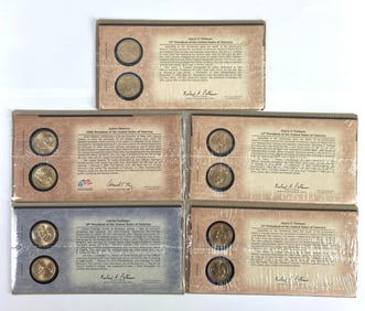 Group of 5 2000s - 2010s US Mint President Coin Sets