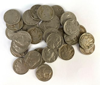 Group of 31 US Buffalo Nickels Coins